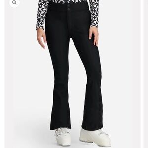 Obermeyer Black Bond Pant II Ski Pants Stretch Soft Shell Winter Womens 12 Short